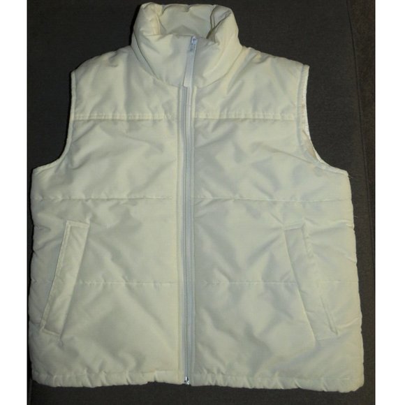 Stitch Trend White Puffer Vest Women's Medium - Picture 9 of 10